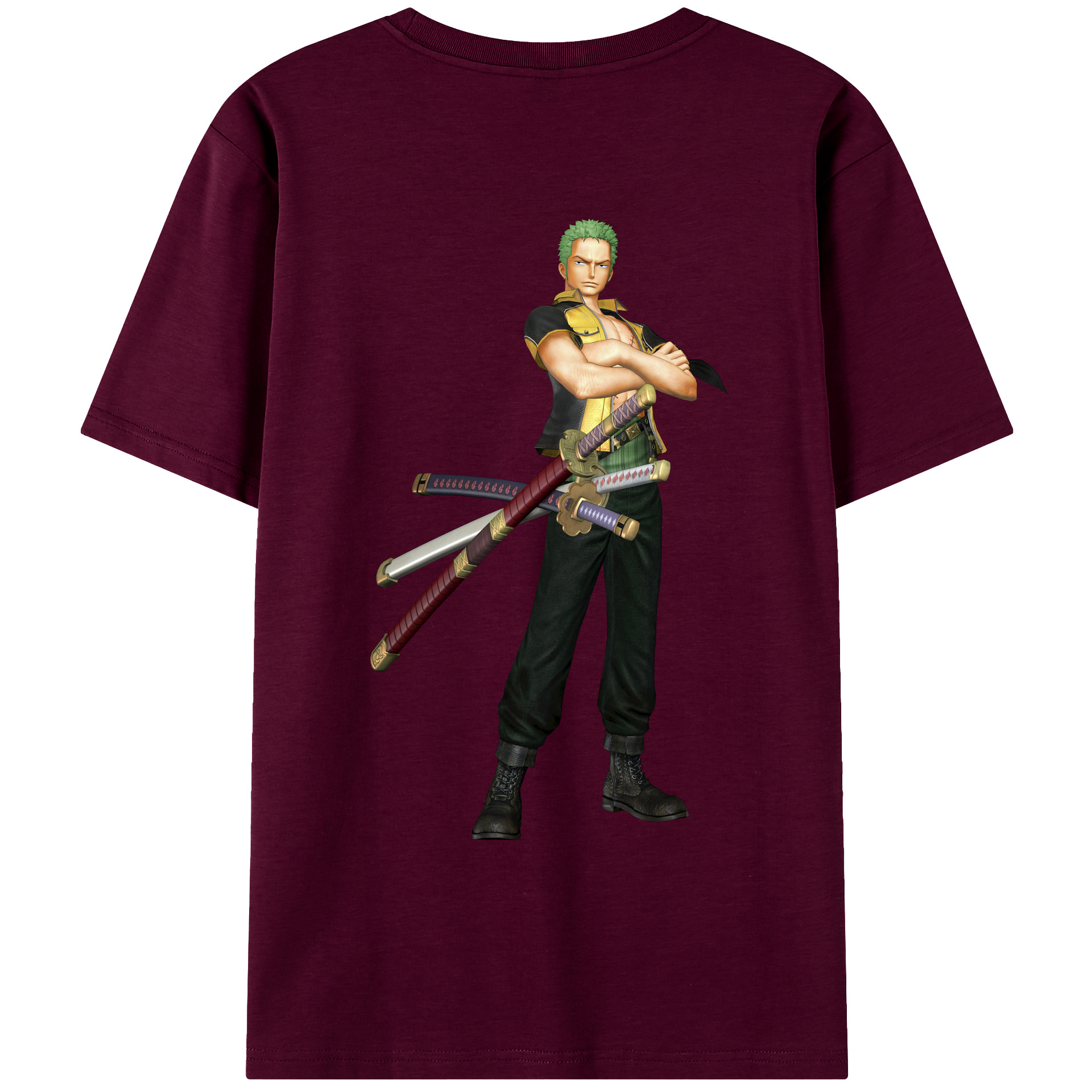 ワンピース ロロノア・ゾロ ONE PIECE Roronoa Zoro レディース半袖Tシャツ(バックプリント)